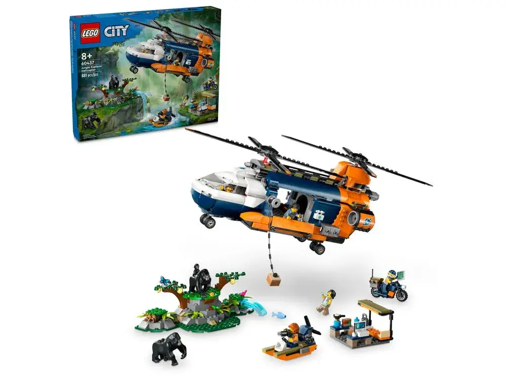 LEGO City 60437 Jungle Explorer Helicopter at Base Camp box front