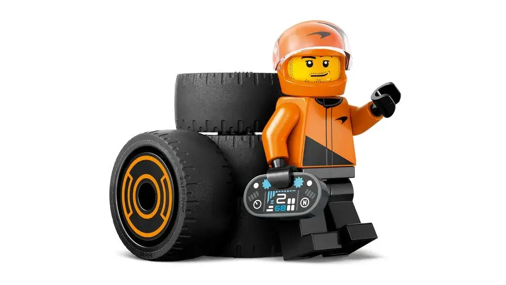 LEGO City 60442 F1 Driver with McLaren Race Car details