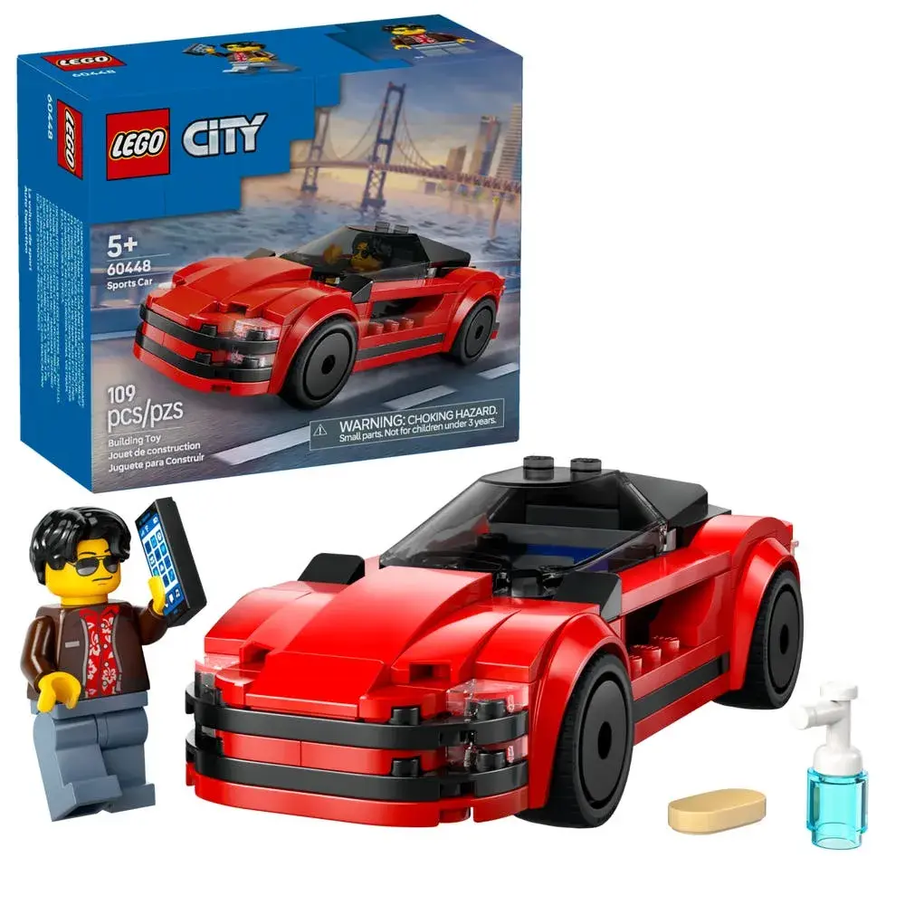 LEGO City 60448 Red Sports Car box front