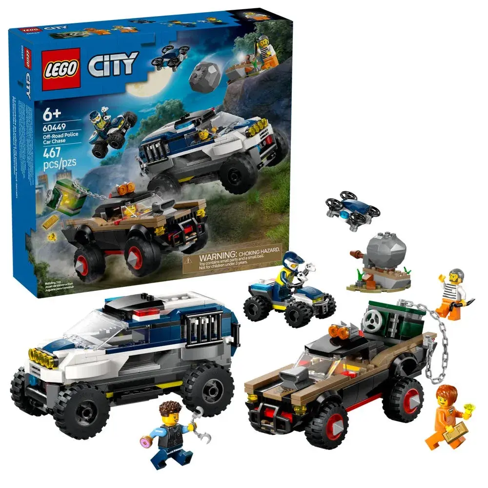 LEGO City 60449 Off-Road Police Car Chase box front