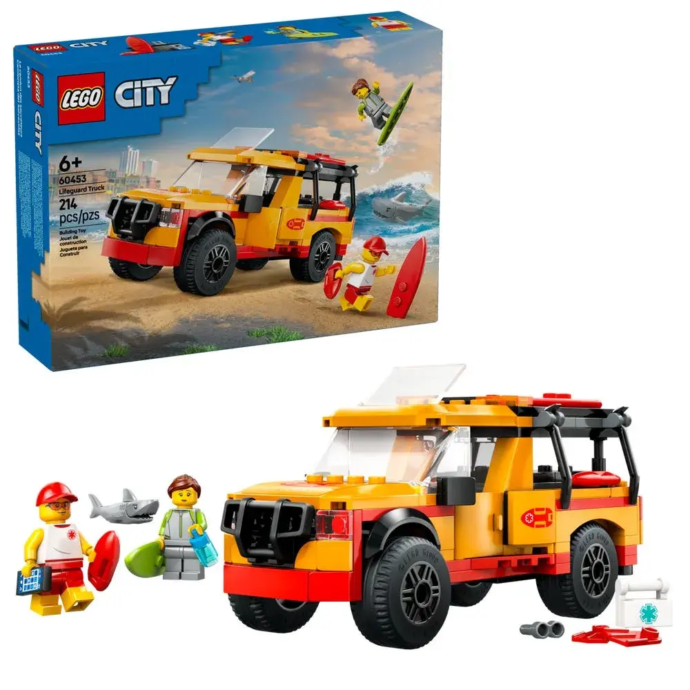 LEGO City 60453 Lifeguard Beach Rescue Truck box front