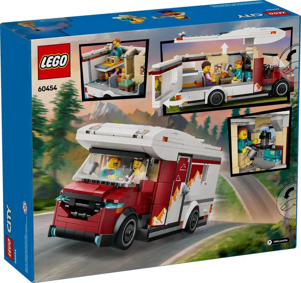 LEGO City 60454 Holiday Adventure Camper Van box back