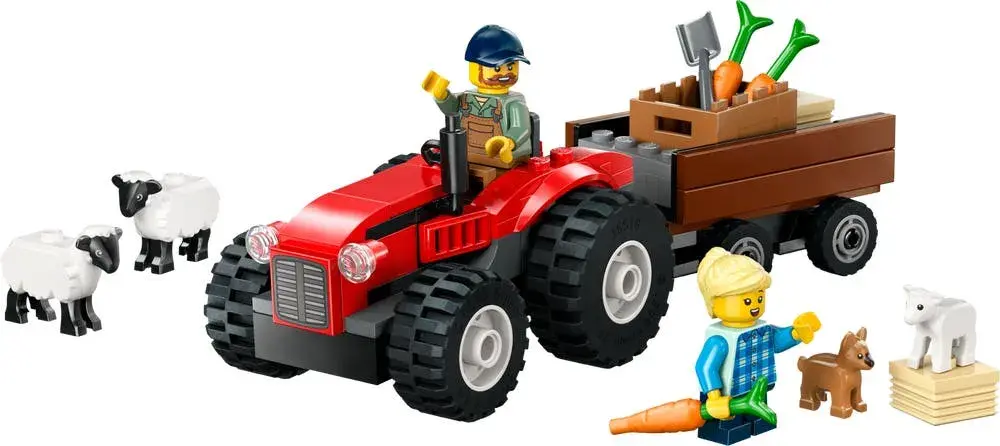 LEGO City 60461 Red Farm Tractor with Trailer & Sheep
