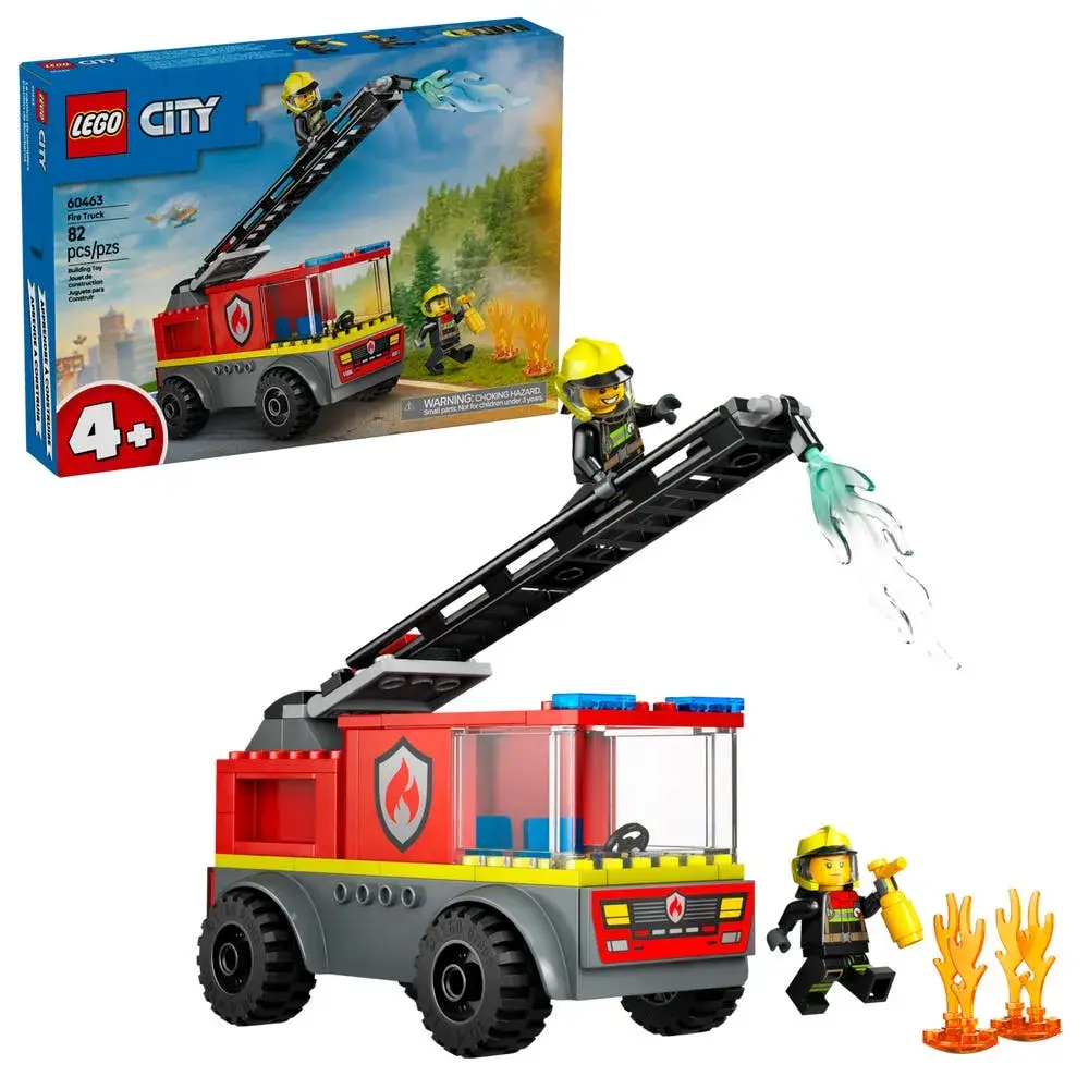 LEGO City 60463 Fire Ladder Truck box front