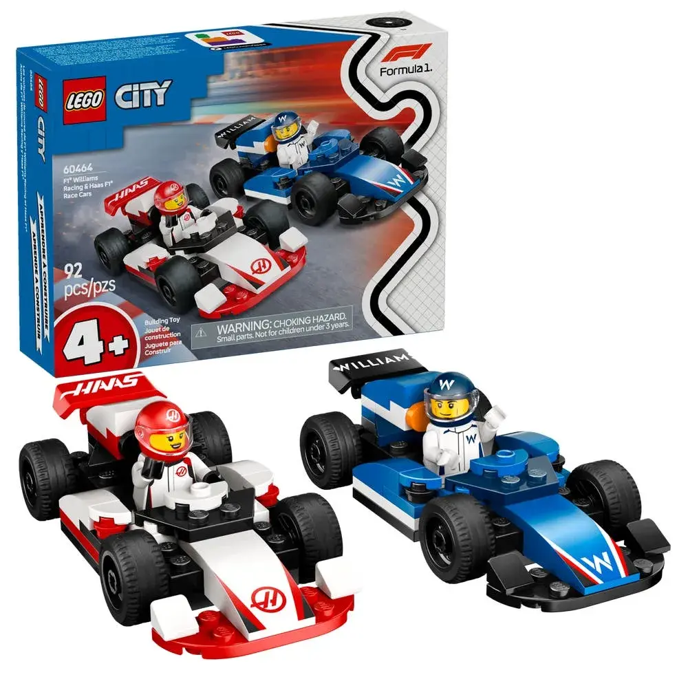 LEGO City 60464 F1 Williams Racing & Haas F1 Race Cars box front