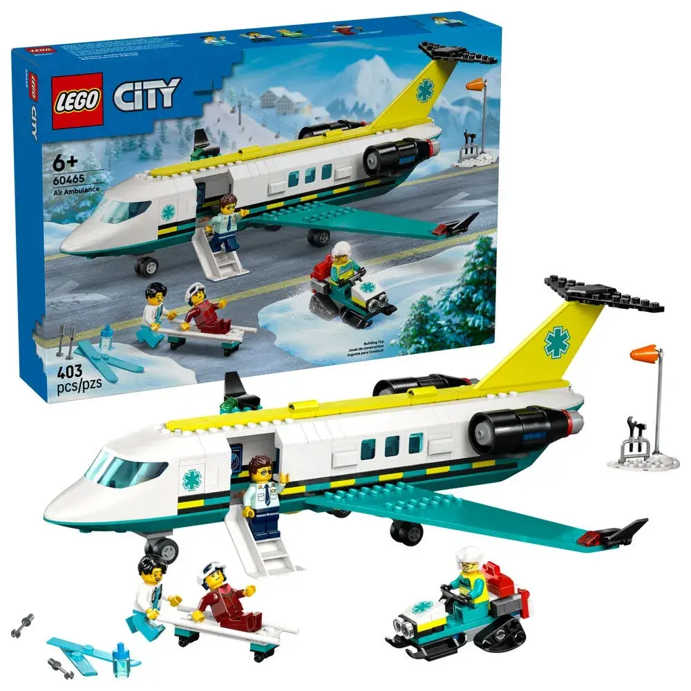 LEGO City 60465 Emergency Air Ambulance Airplane box front