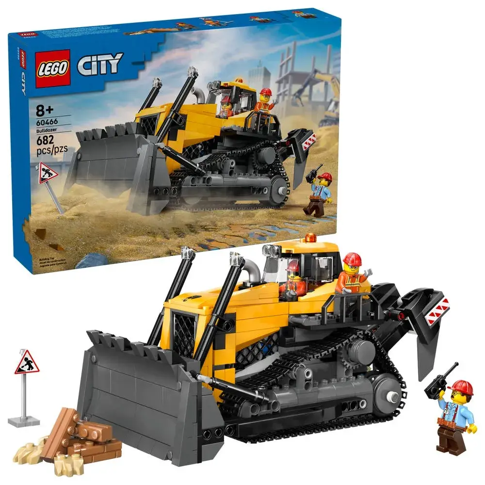 LEGO City 60466 Yellow Bulldozer box front