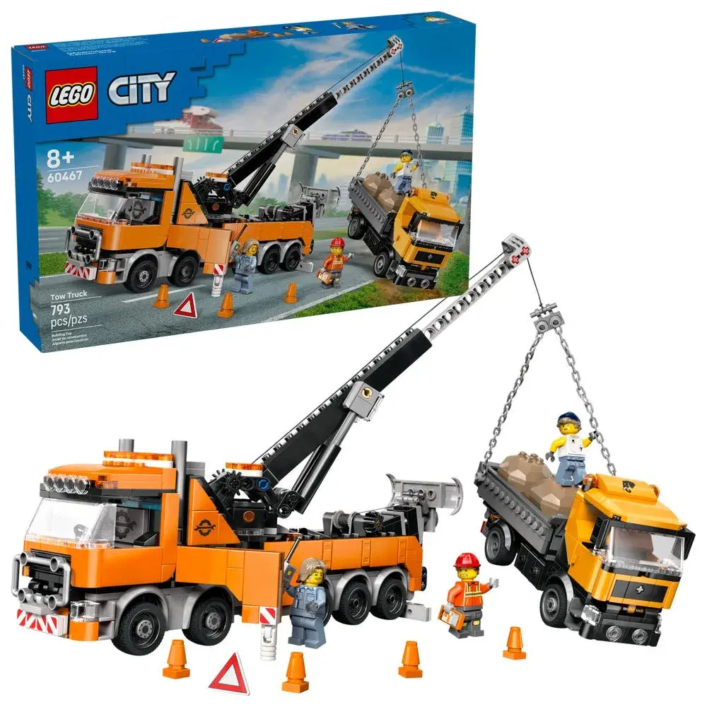 LEGO City 60467 Heavy-Duty Recovery Tow Truck with Crane box front