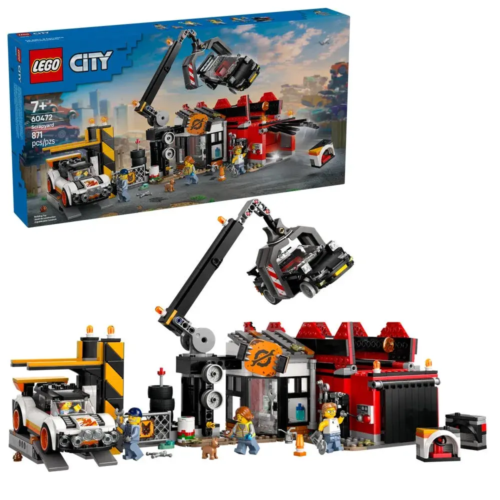 LEGO City 60472 Scrapyard with Cars box front