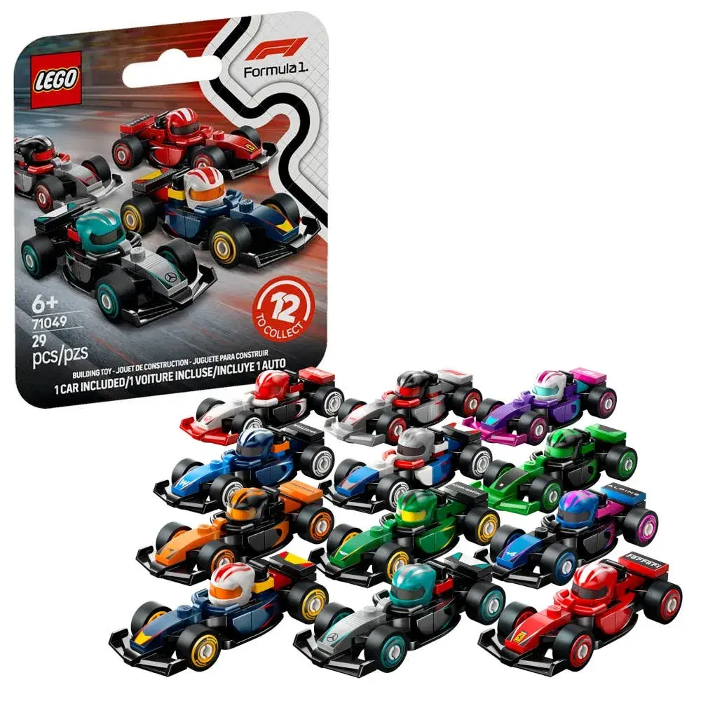 LEGO Minifigures 71049 F1 Collectible Race Cars box front