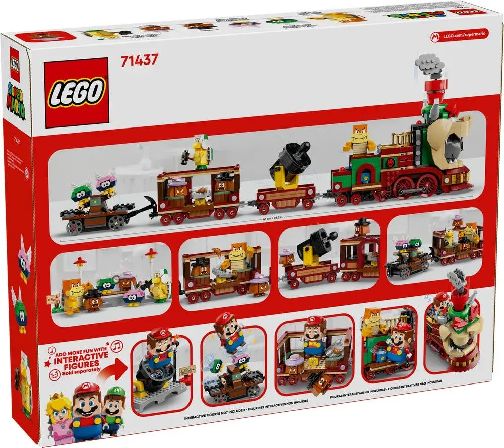 LEGO Super Mario 71437 The Bowser Express Train box back