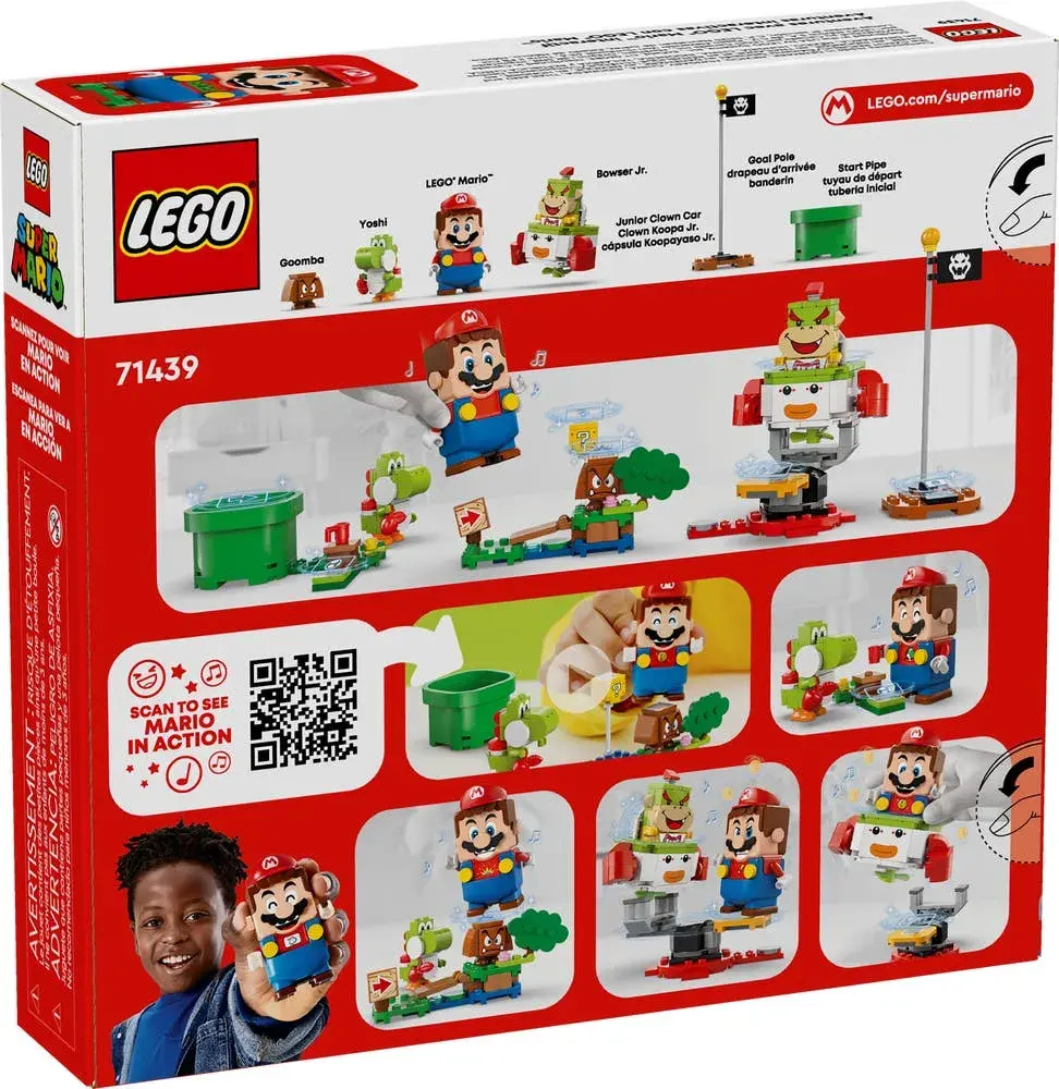 LEGO Super Mario 71439 Adventures with Interactive  Mario box back
