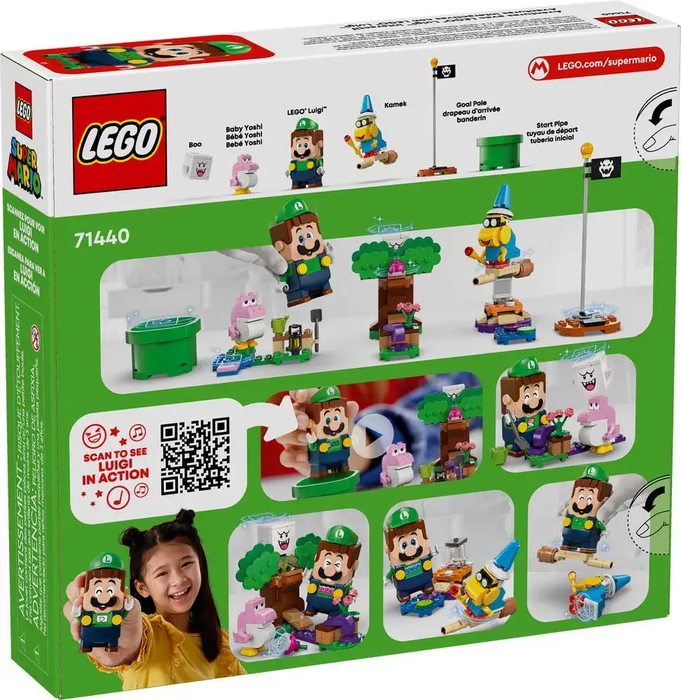 LEGO Super Mario 71440 Adventures with Interactive Luigi box back