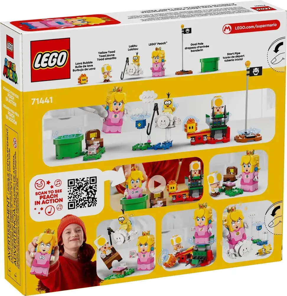 LEGO Super Mario 71441 Adventures with Interactive  Peach box back