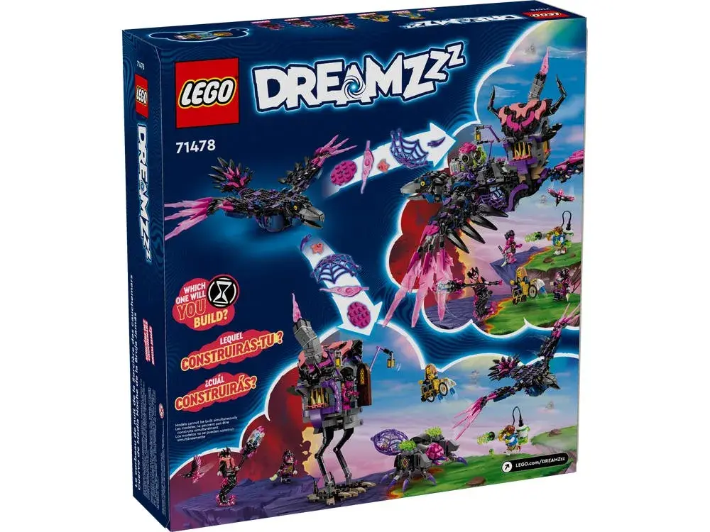LEGO DREAMZzz 71478 The Never Witch's Midnight Raven box back