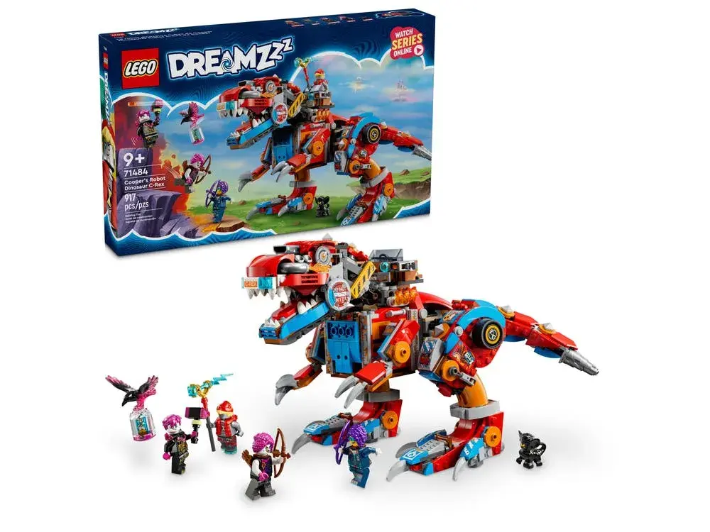 LEGO DREAMZzz 71484 Cooper's Robot Dinosaur C-Rex box front