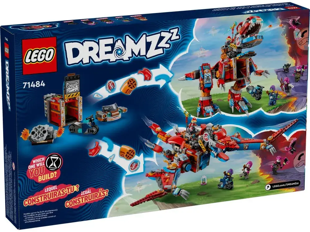 LEGO DREAMZzz 71484 Cooper's Robot Dinosaur C-Rex box back