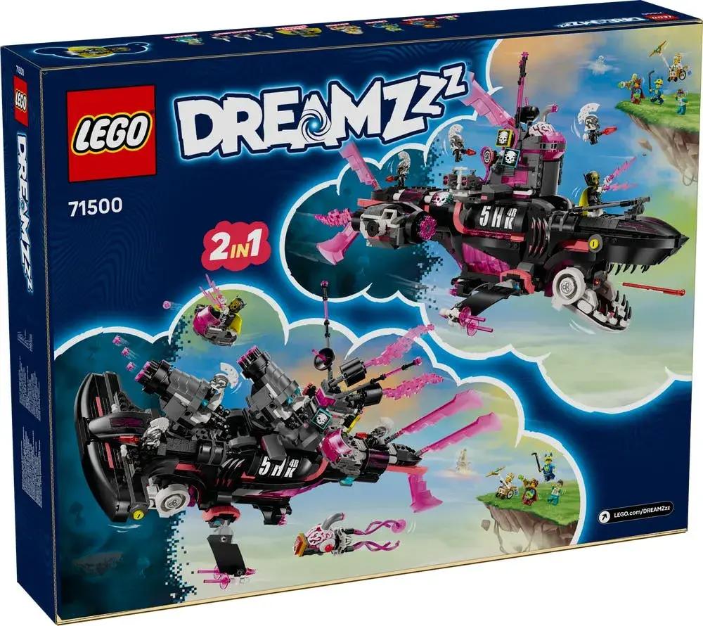 LEGO DREAMZzz 71500 Nightmare Shark Submarine box back
