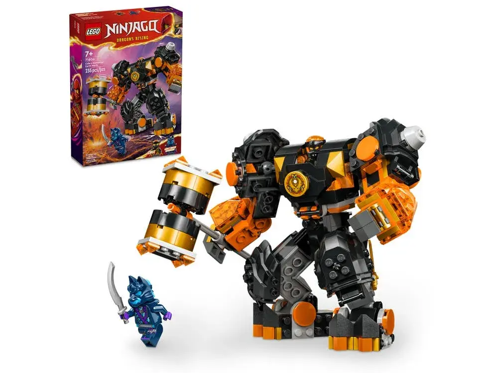 LEGO NINJAGO 71806 Cole's Elemental Earth Mech box front