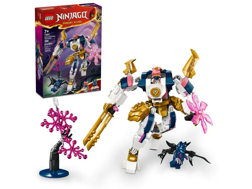 LEGO NINJAGO 71807 Sora's Elemental Tech Mech box front