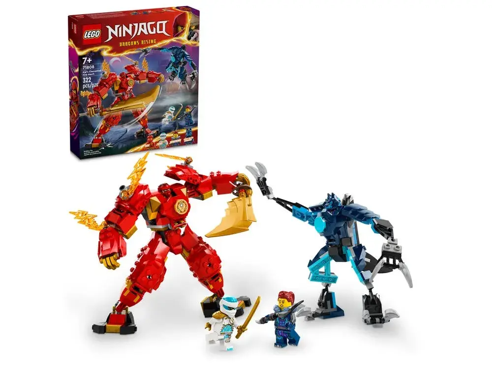 LEGO NINJAGO 71808 Kai's Elemental Fire Mech box front