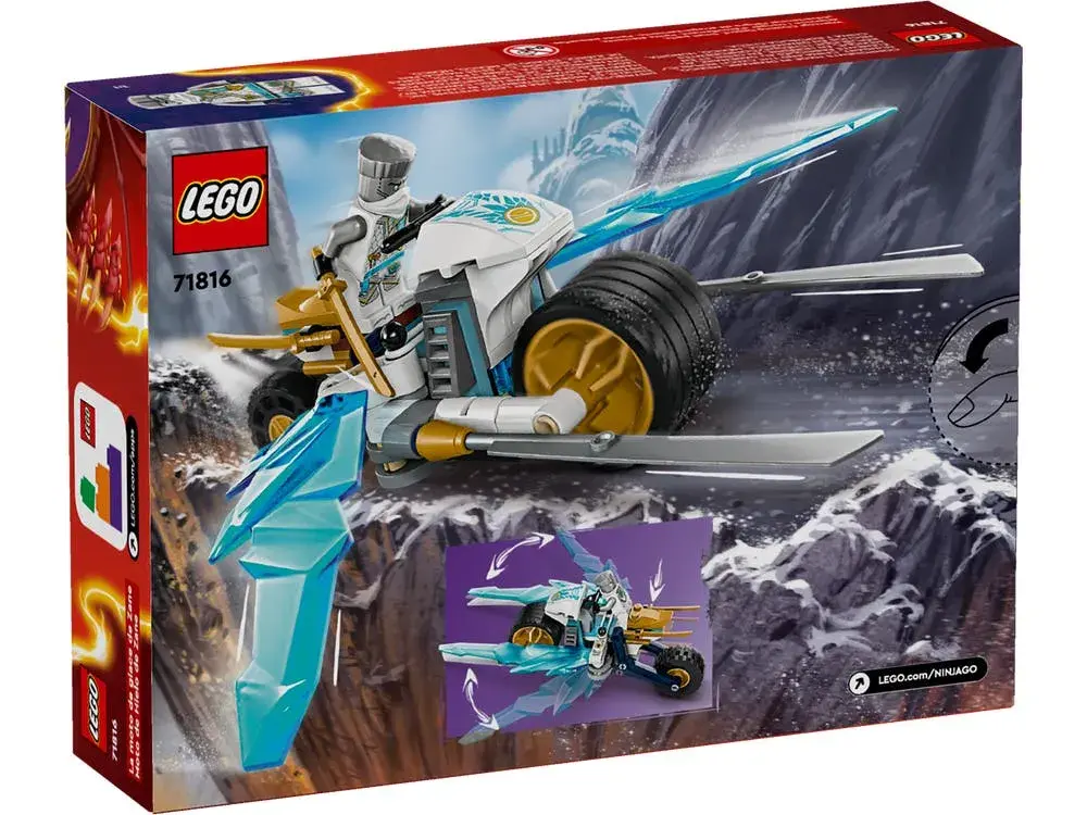 LEGO NINJAGO 71816 Zane's Ice Motorcycle box back