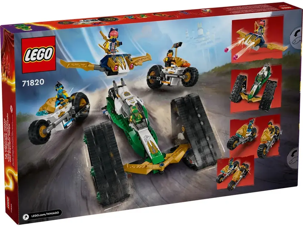 LEGO NINJAGO 71820 Ninja Team Combo Vehicle box back
