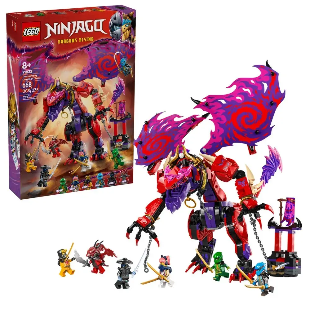LEGO NINJAGO 71832 Thunderfang Dragon of Chaos box front
