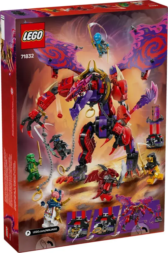 LEGO NINJAGO 71832 Thunderfang Dragon of Chaos box back