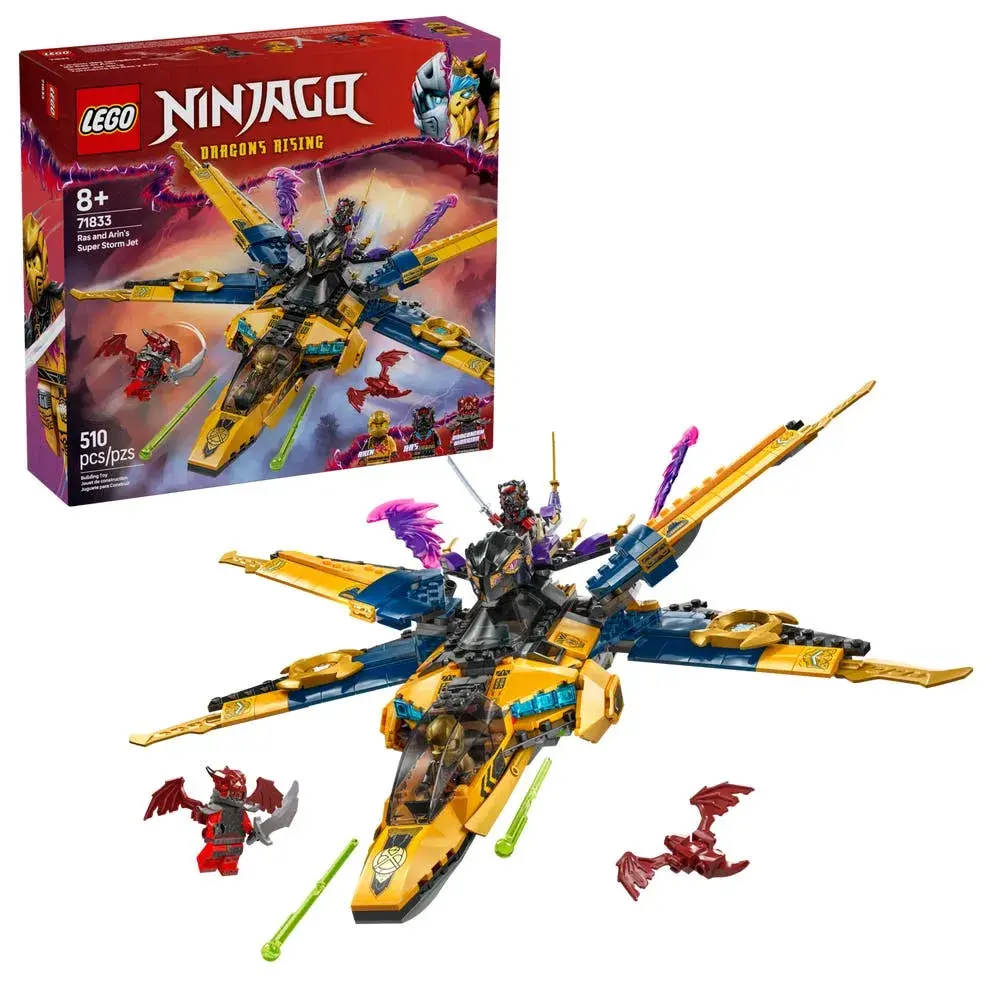 LEGO NINJAGO 71833 Ras and Arin's Super Storm Jet box front
