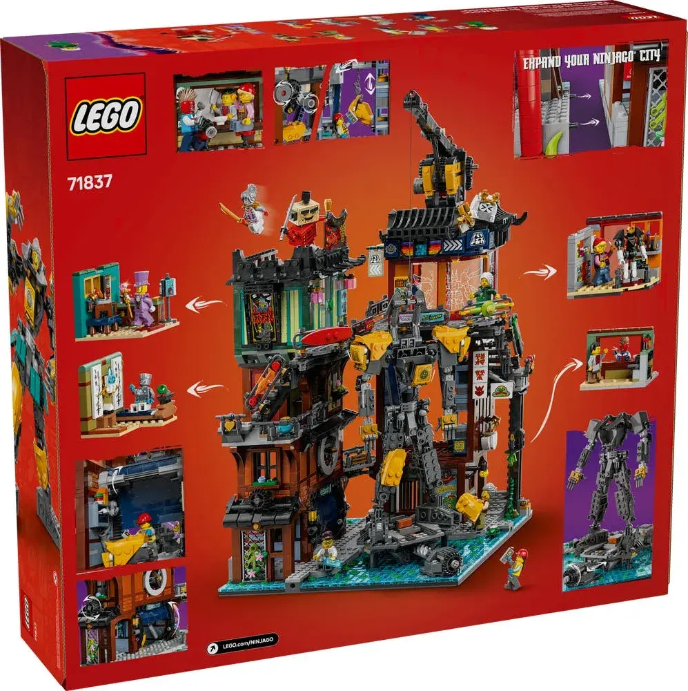 LEGO NINJAGO 71837 NINJAGO City Workshops box back