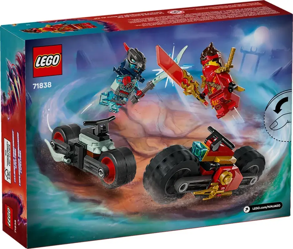 LEGO NINJAGO 71838 Kai's Motorcycle Speed Race box back