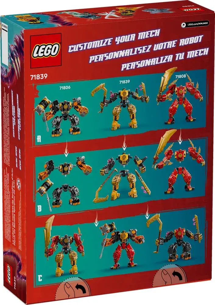 LEGO NINJAGO 71839 Arin's Spinjitzu Battle Mech box back