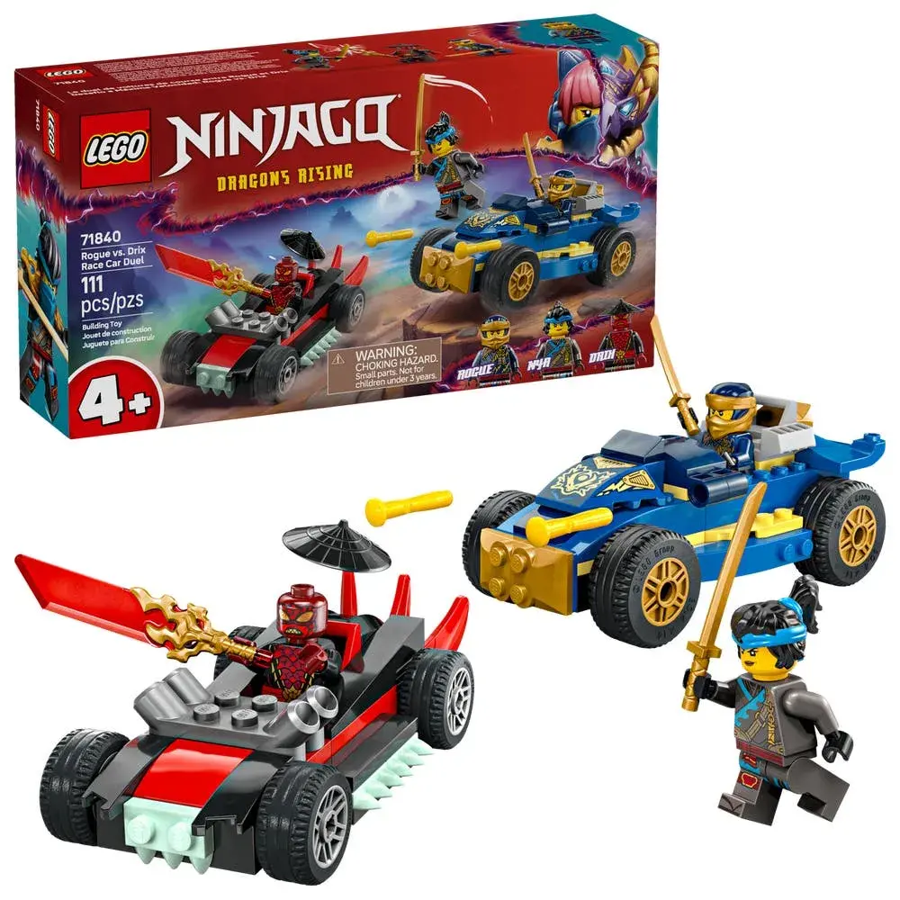 LEGO NINJAGO 71840 Rogue vs. Drix Race Car Duel box front