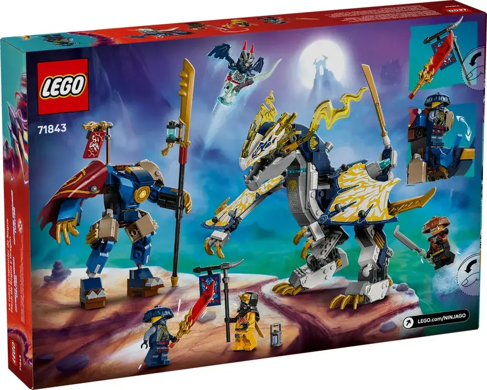 LEGO NINJAGO 71843 Rogue's Mech Dragon Rider box back