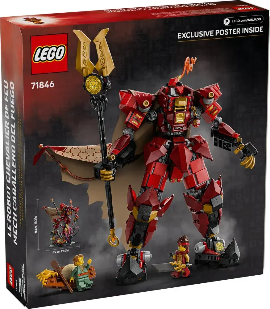 LEGO NINJAGO 71846 The Fire Knight Mech box back