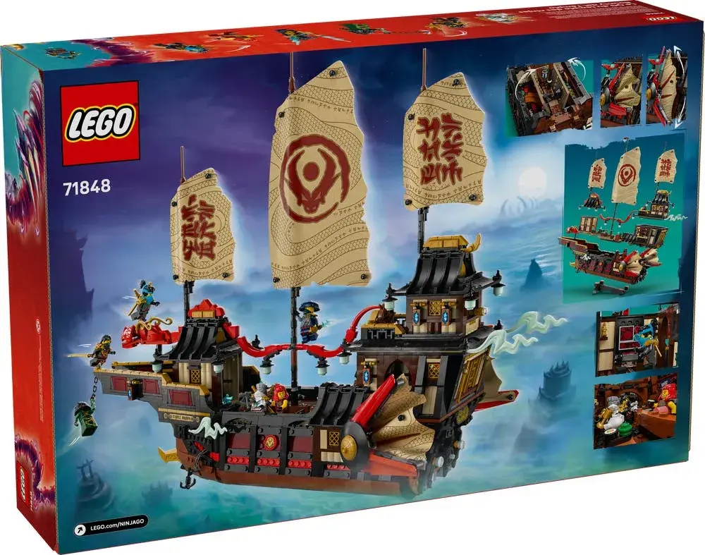 LEGO NINJAGO 71848 The Temple Bounty box back