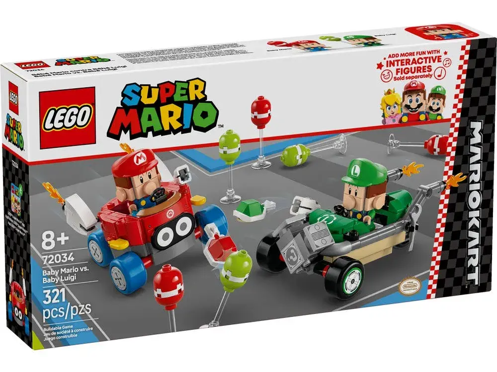 LEGO Super Mario 72034 Mario Kart – Baby Mario vs. Baby Luigi box front