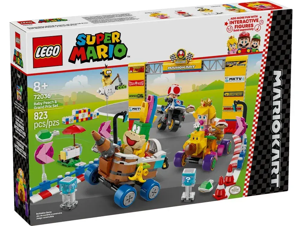 LEGO Super Mario 72036 Mario Kart – Baby Peach & Grand Prix Set box front