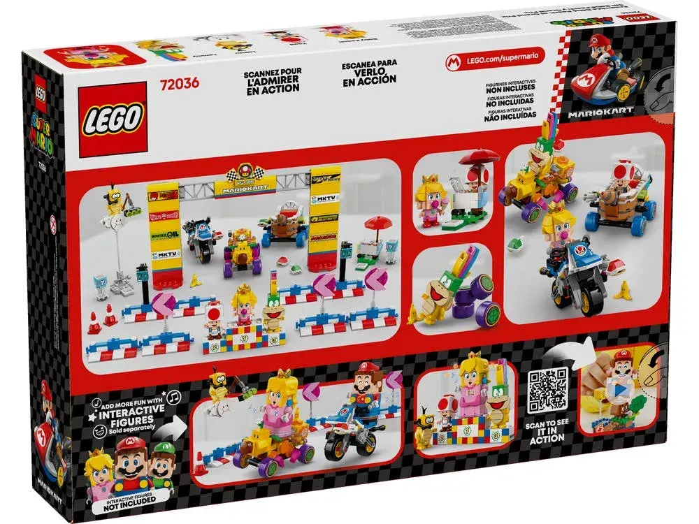 LEGO Super Mario 72036 Mario Kart – Baby Peach & Grand Prix Set box back