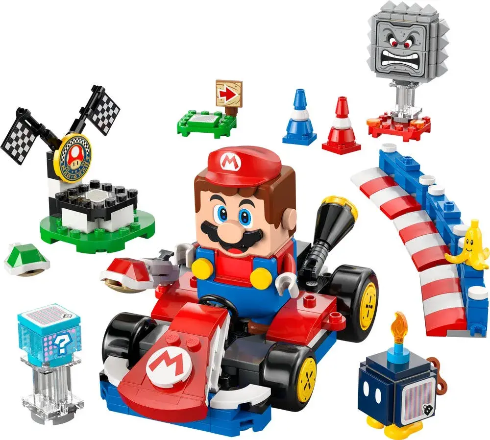 LEGO Super Mario 72043 Mario Kart – Interactive  Mario & Standard Kart