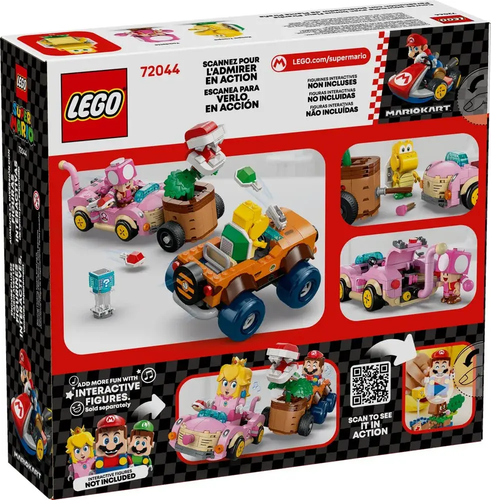 LEGO Super Mario 72044 Mario Kart – Piranha Plant Power-Up Pursuit box back
