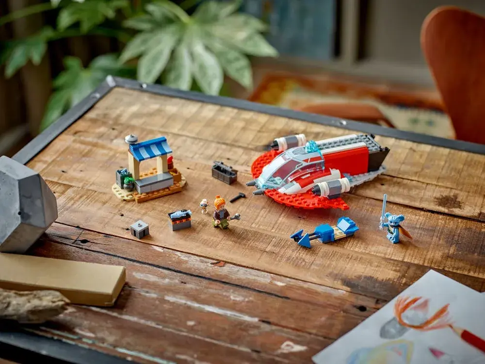 LEGO Star Wars 75384 The Crimson Firehawk box back