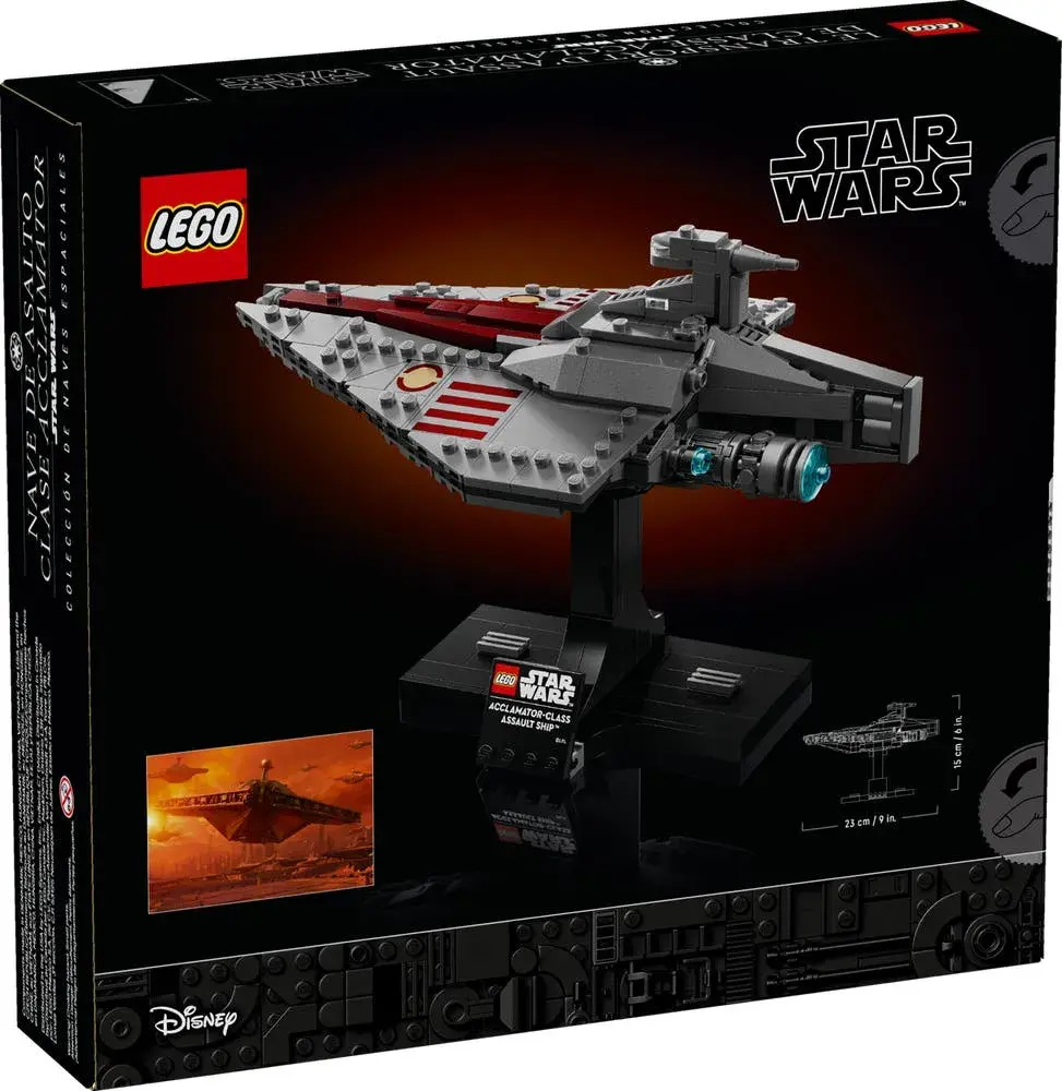 LEGO Star Wars 75404 Acclamator-Class Assault Ship box back