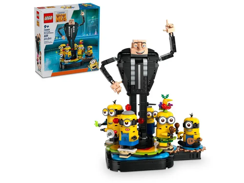 LEGO Despicable Me 75582 Brick-Built Gru and Minions box front