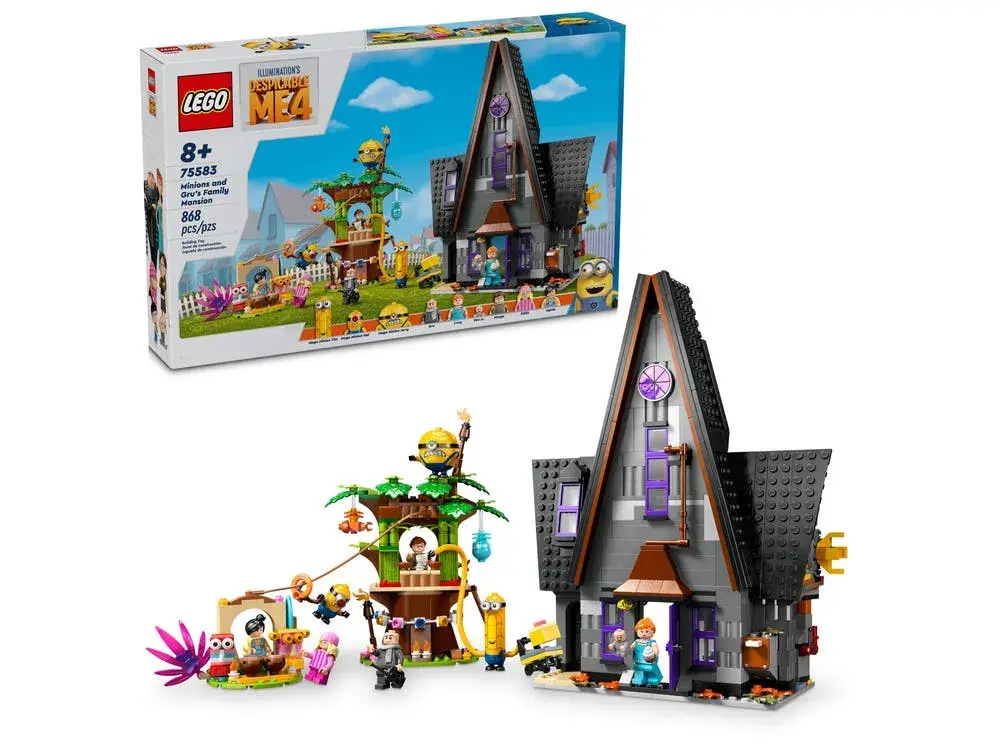 LEGO Despicable Me 75583 Minions and Gru's Family Mansion box front