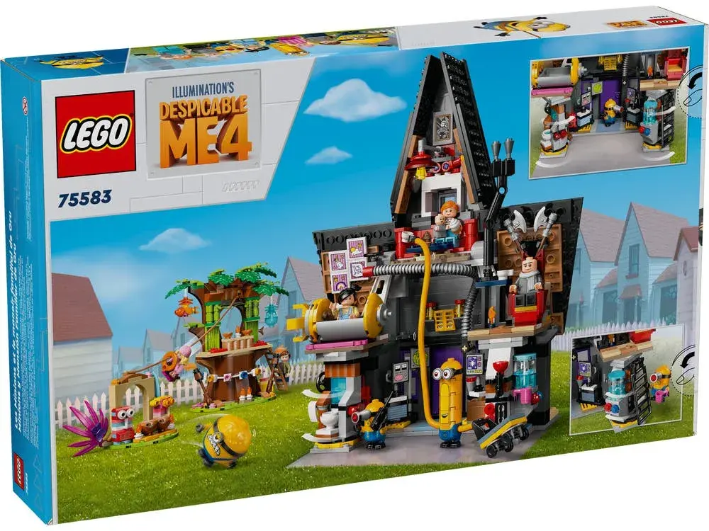 LEGO Despicable Me 75583 Minions and Gru's Family Mansion box back