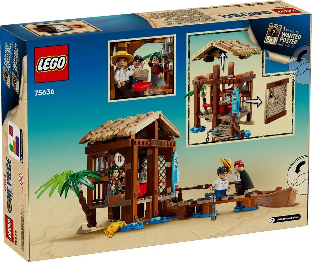 LEGO One Piece 75636 Windmill Village Hut box back