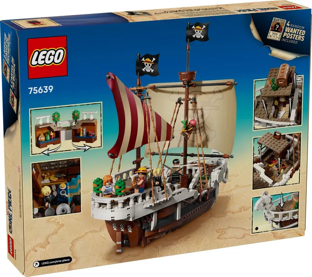 LEGO One Piece 75639 The Going Merry Pirate Ship box back