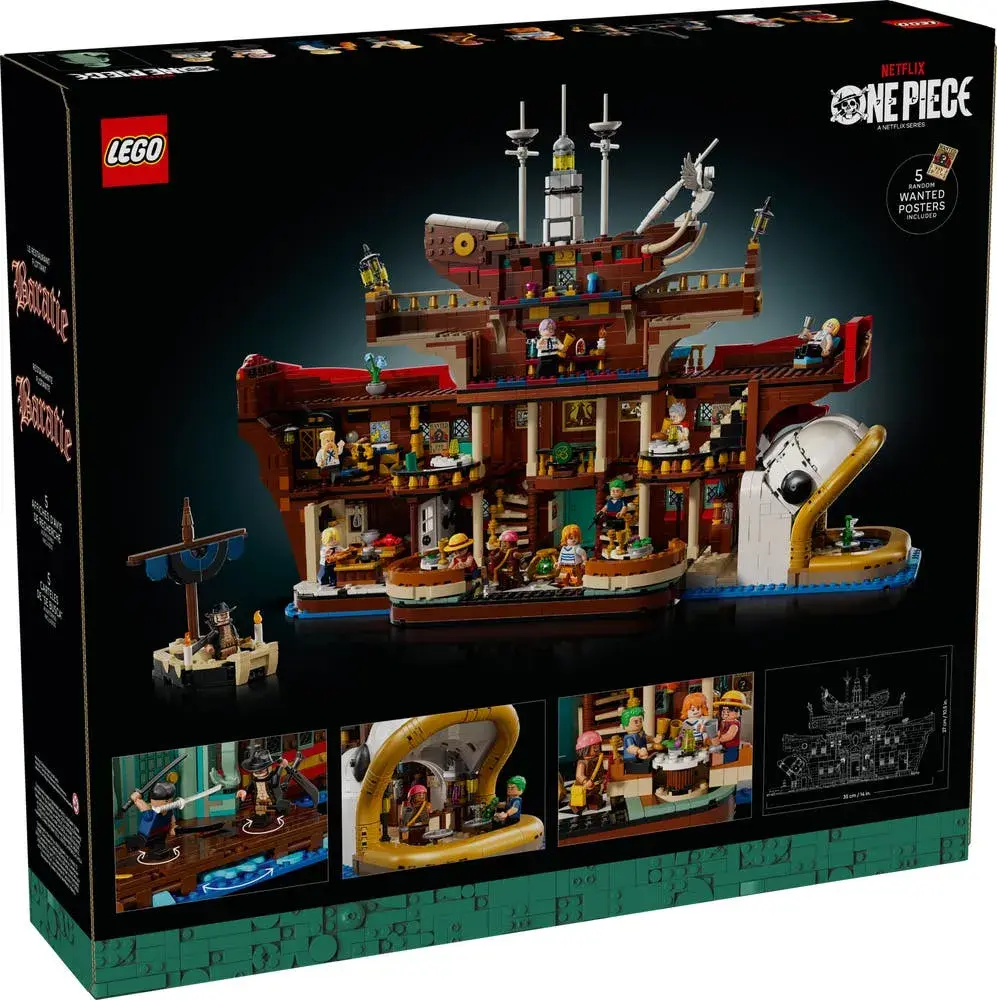 LEGO One Piece 75640 The Baratie Floating Restaurant box back